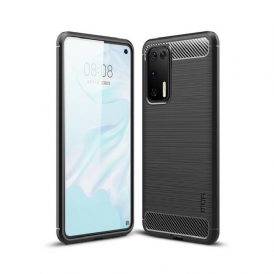 Cover Huawei P40 Fibra Di Carbonio Spazzolata Mofi