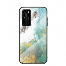 Cover Huawei P40 Vetro Temperato Di Colori Premium