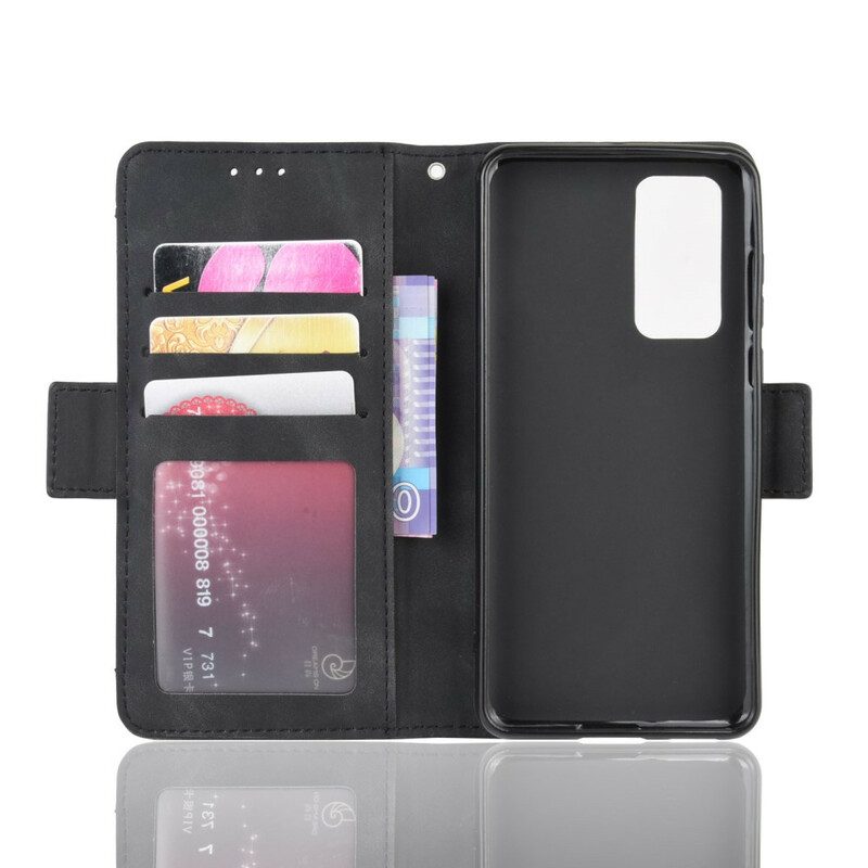 Custodia in pelle Huawei P40 Classe Premier Multi-carta