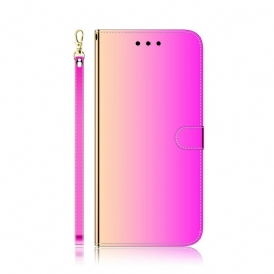 Custodia in pelle Huawei P40 Copri Specchietto In Ecopelle