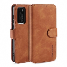 Custodia in pelle Huawei P40 Dg.ming Retro