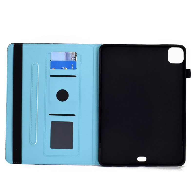 Custodia in pelle iPad Air (2022) (2020) Gatto Bianco
