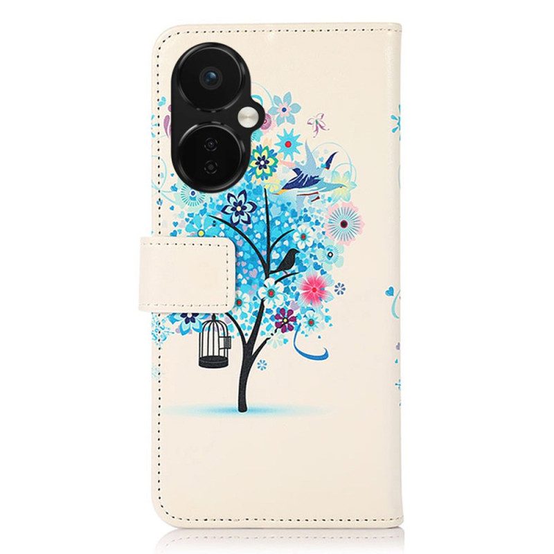 Custodia in pelle OnePlus Nord CE 3 Lite 5G Albero Colorato