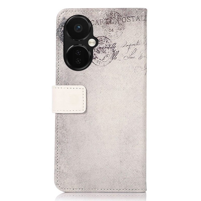 Custodia in pelle OnePlus Nord CE 3 Lite 5G Gatto Viaggiatore