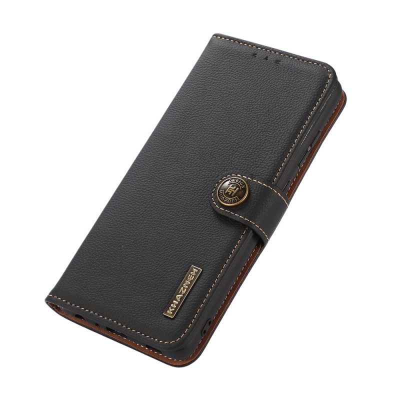Custodia in pelle OnePlus Nord CE 3 Lite 5G Khazneh Rfid In Vera Pelle