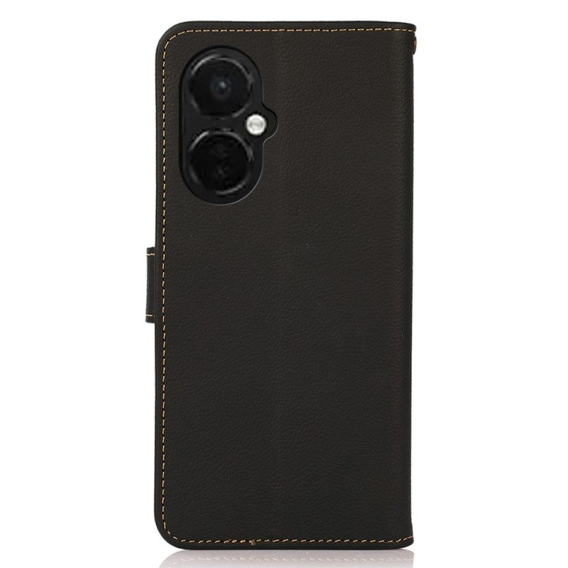 Custodia in pelle OnePlus Nord CE 3 Lite 5G Khazneh Rfid In Vera Pelle