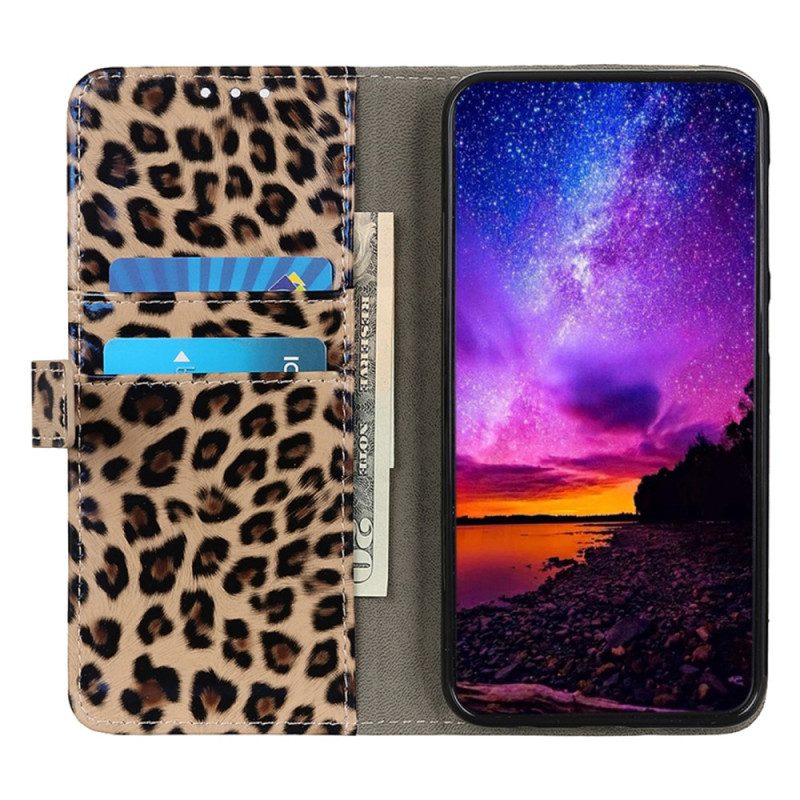 Custodia in pelle OnePlus Nord CE 3 Lite 5G Leopardo