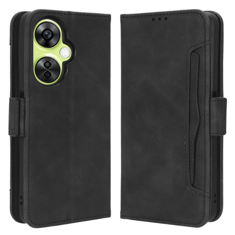 Custodia in pelle OnePlus Nord CE 3 Lite 5G Multi-carte