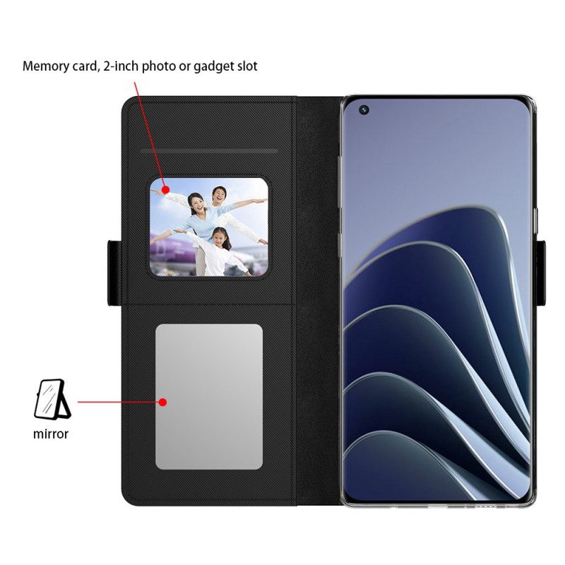 Custodia in pelle OnePlus Nord CE 3 Lite 5G Specchio Removibile E Portacarte