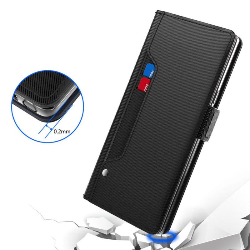 Custodia in pelle OnePlus Nord CE 3 Lite 5G Specchio Removibile E Portacarte