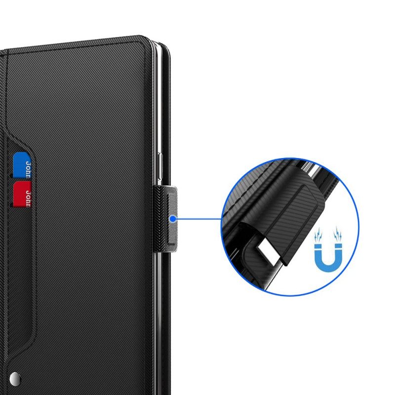 Custodia in pelle OnePlus Nord CE 3 Lite 5G Specchio Removibile E Portacarte