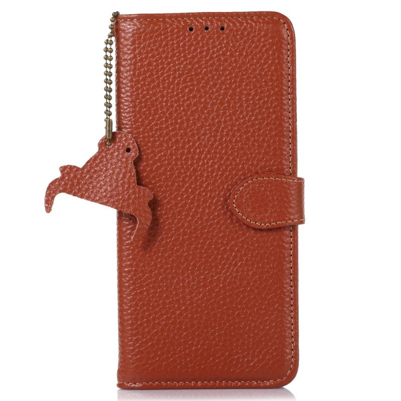 Custodia in pelle OnePlus Nord CE 3 Lite 5G Vera Pelle Litchi Rfid