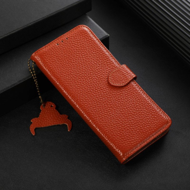 Custodia in pelle OnePlus Nord CE 3 Lite 5G Vera Pelle Litchi Rfid