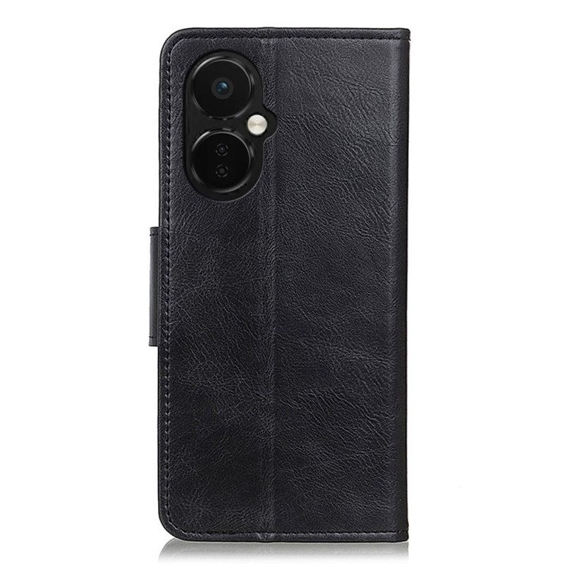 Folio Cover OnePlus Nord CE 3 Lite 5G Chiusura In Pelle Stile Reversibile