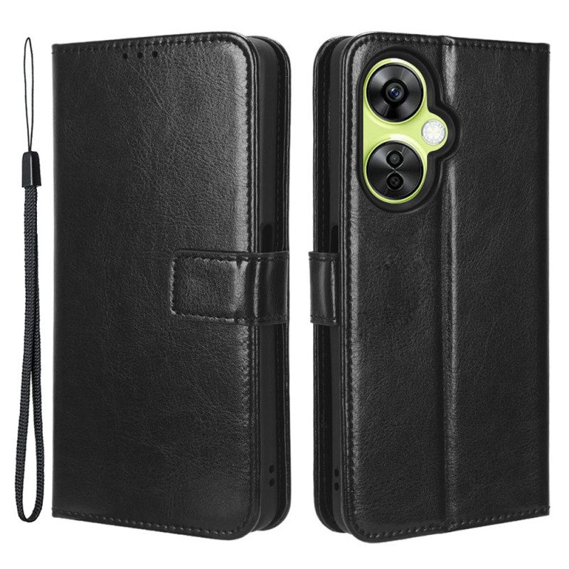 Folio Cover OnePlus Nord CE 3 Lite 5G Cinturino In Ecopelle