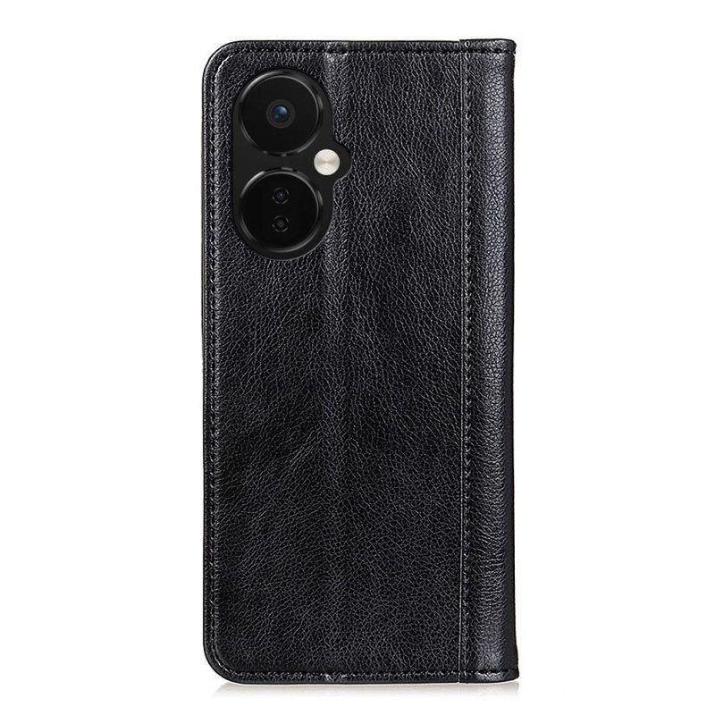 Folio Cover OnePlus Nord CE 3 Lite 5G Custodia in pelle Elegante Pelle Crosta