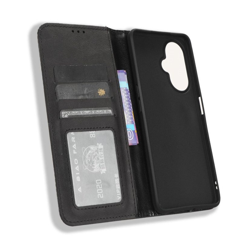 Folio Cover OnePlus Nord CE 3 Lite 5G Custodia in pelle Vintage Stilizzato