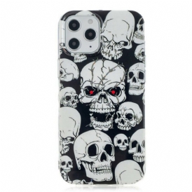Cover iPhone 12 Pro Max Attenzione Teschi Fluorescenti
