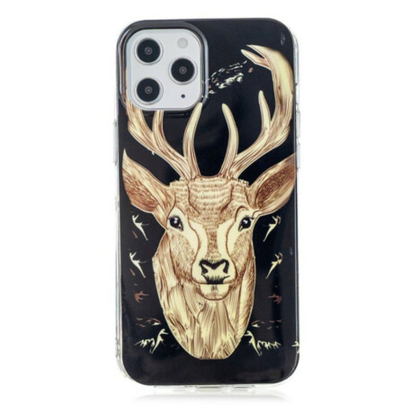 Cover iPhone 12 Pro Max Cervo Maestoso Fluorescente