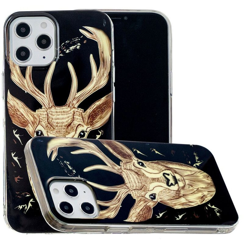 Cover iPhone 12 Pro Max Cervo Maestoso Fluorescente