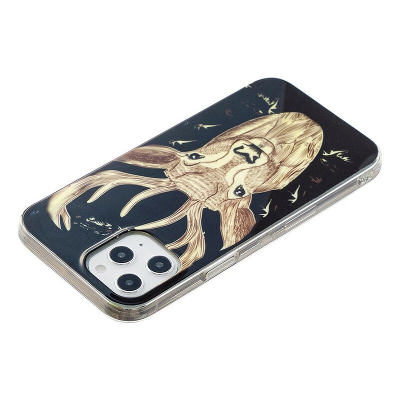Cover iPhone 12 Pro Max Cervo Maestoso Fluorescente