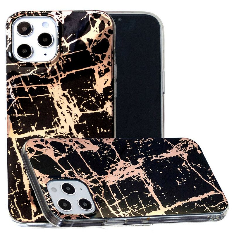 Cover iPhone 12 Pro Max Geometria Colorata In Marmo 2