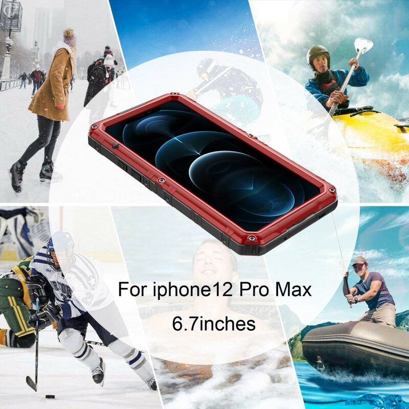 Cover iPhone 12 Pro Max Metallo Super Resistente Impermeabile