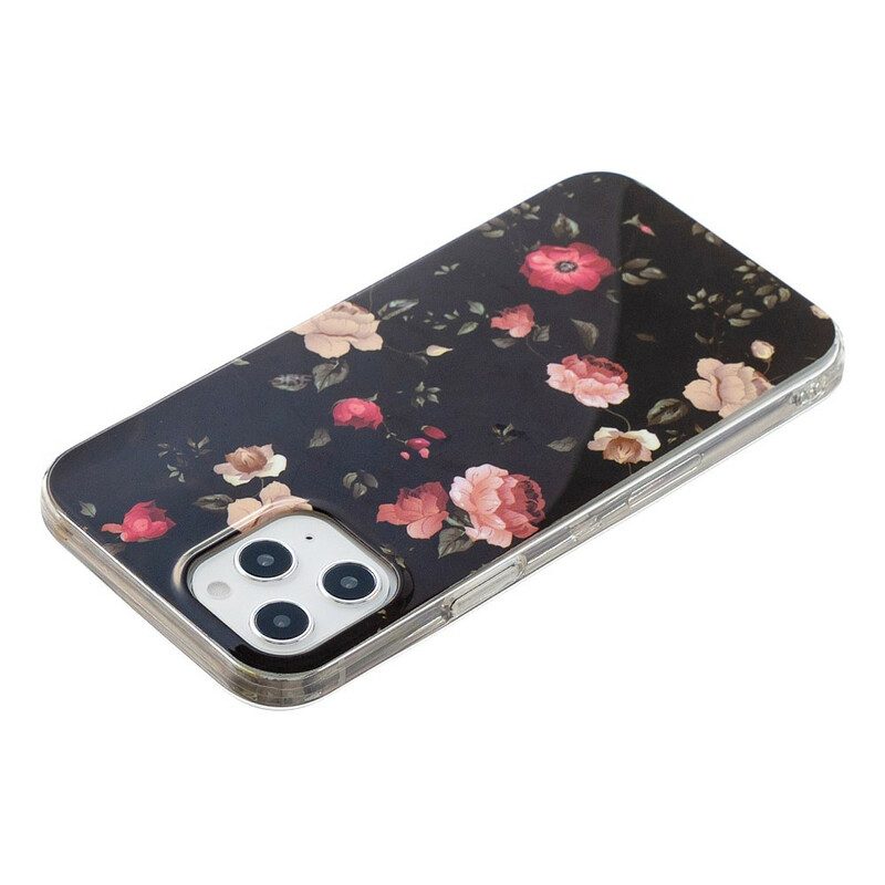 Cover iPhone 12 Pro Max Serie Floreale Fluorescente