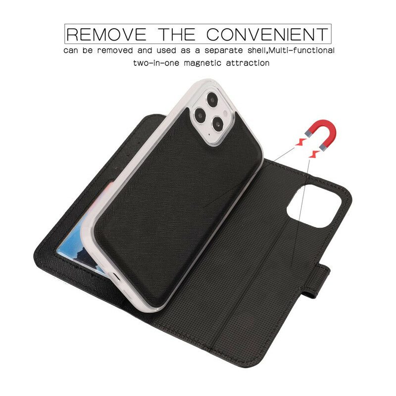 Cover iPhone 12 Pro Max Tessuto Con Staccabile