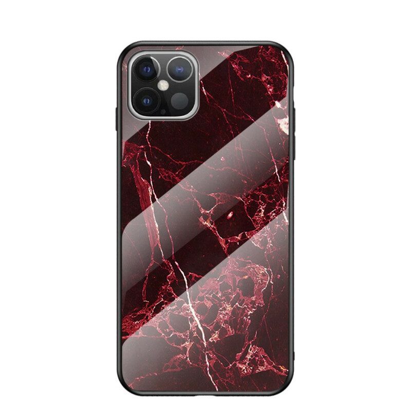 Cover iPhone 12 Pro Max Vetro Temperato Colori Marmo