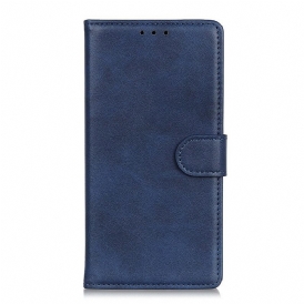 Custodia in pelle iPhone 12 Pro Max Retro Effetto Pelle Opaca