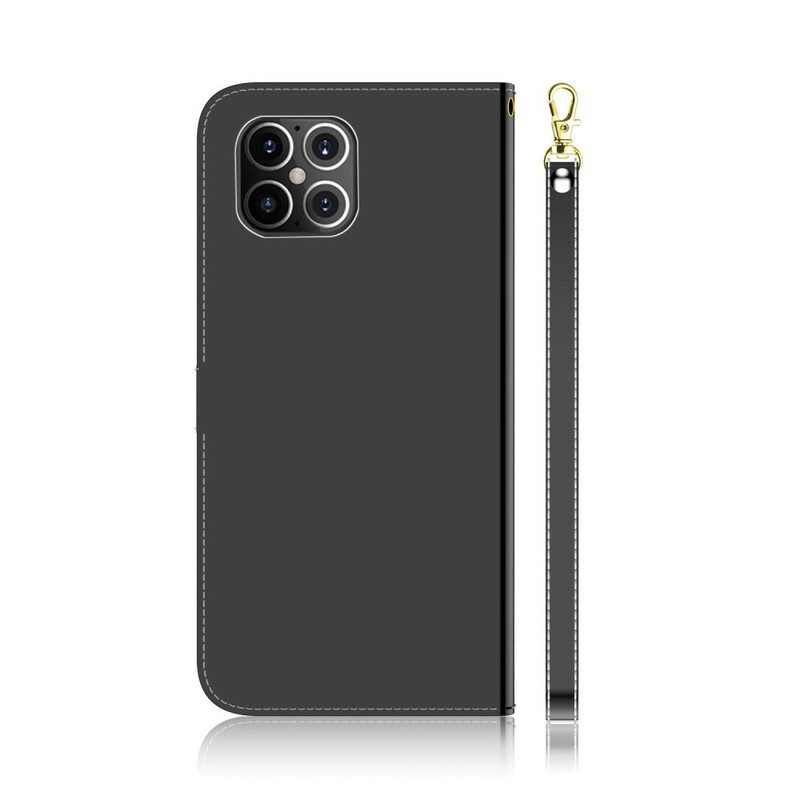 Folio Cover iPhone 12 Pro Max Copri Specchietto In Ecopelle