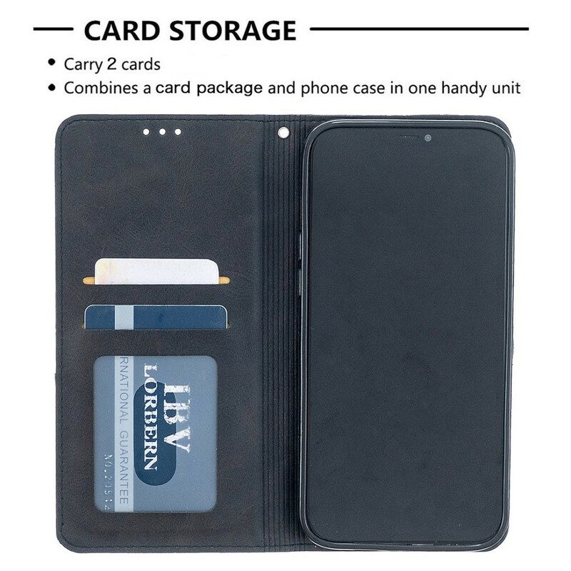 Folio Cover iPhone 12 Pro Max Custodia in pelle Stile D'artista