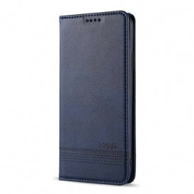Folio Cover iPhone 12 Pro Max Custodia in pelle Stile In Pelle Azns
