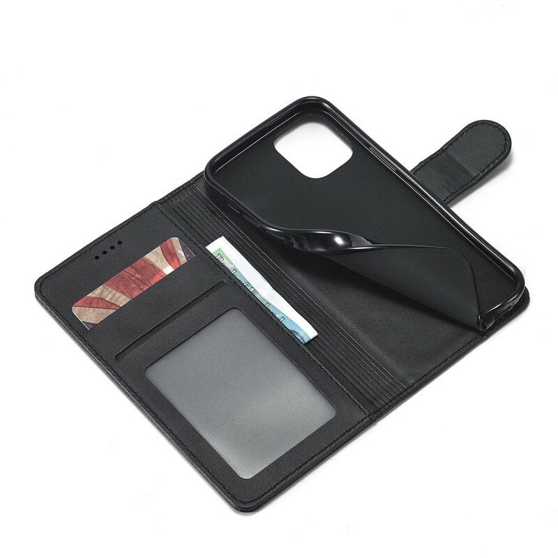 Folio Cover iPhone 12 Pro Max Lc.imeeke Effetto Pelle