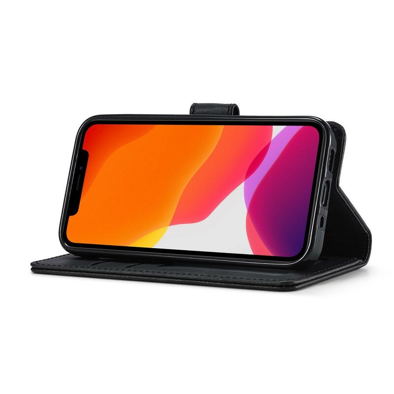 Folio Cover iPhone 12 Pro Max Lc.imeeke Effetto Pelle