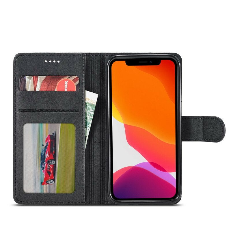 Folio Cover iPhone 12 Pro Max Lc.imeeke Effetto Pelle