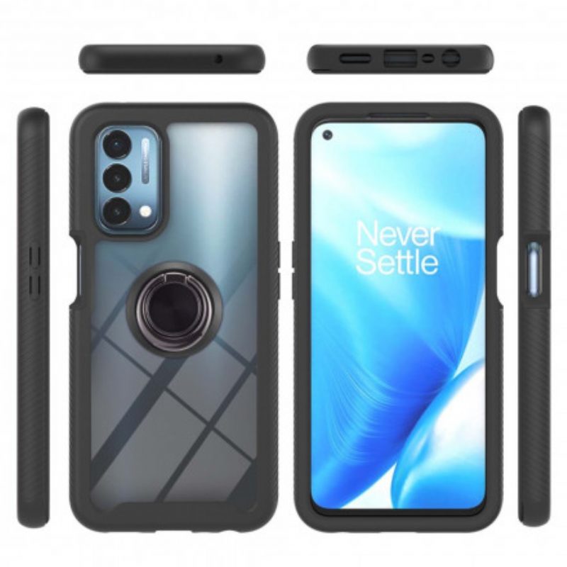 Cover Oppo A54 5G / A74 5G Bordi Smussati Ibridi Con Anello