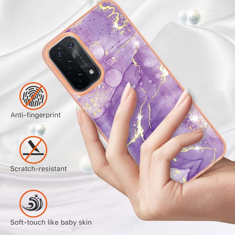 Cover Oppo A54 5G / A74 5G Disegno In Marmo