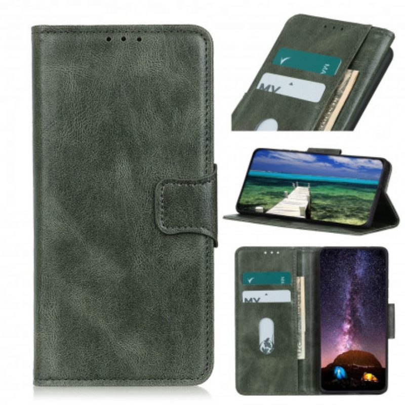 Custodia A Portafoglio Oppo A54 5G / A74 5G Chiusura Reversibile Effetto Pelle
