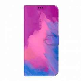 Custodia in pelle Oppo A54 5G / A74 5G Acquerello