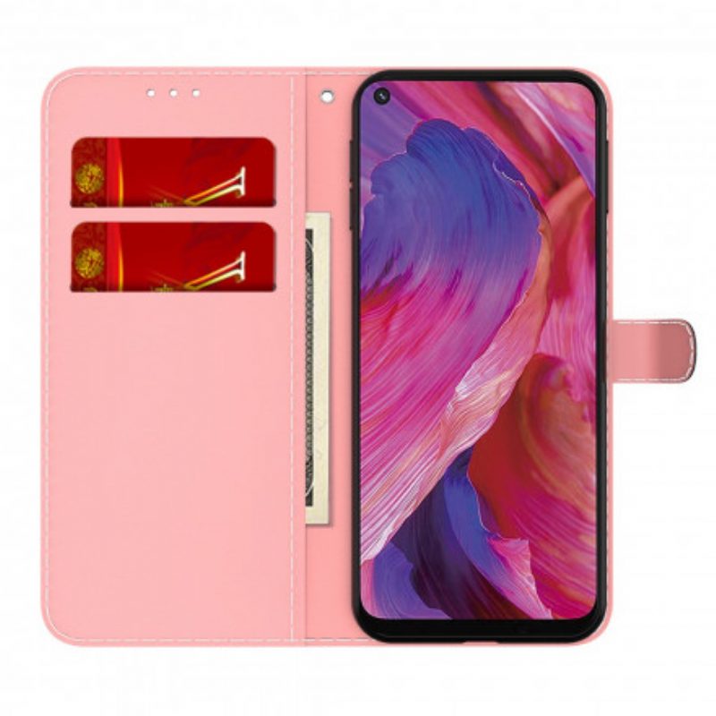 Custodia in pelle Oppo A54 5G / A74 5G Acquerello