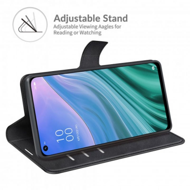 Custodia in pelle Oppo A54 5G / A74 5G Classico Stile Retrò In Pelle