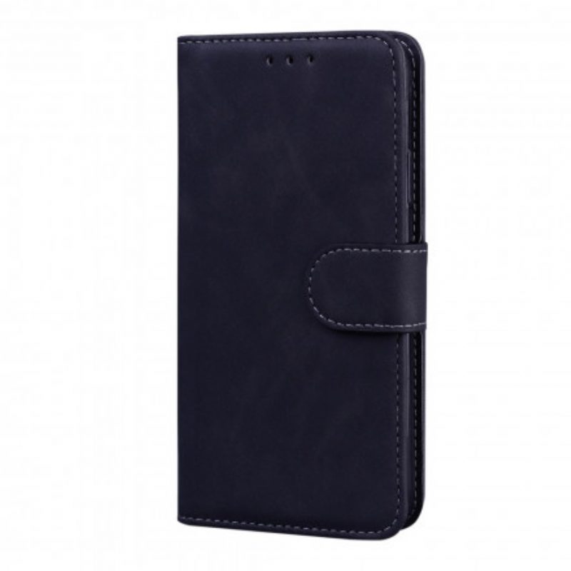 Custodia in pelle Oppo A54 5G / A74 5G Effetto Pelle Monocromatica
