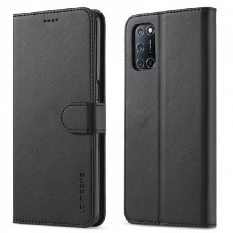 Custodia in pelle Oppo A54 5G / A74 5G Lc.imeeke Effetto Pelle