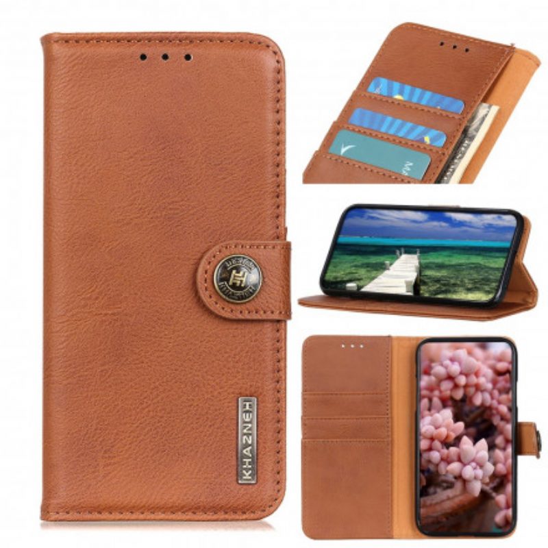 Custodia in pelle Oppo A54 5G / A74 5G Similpelle Khazneh