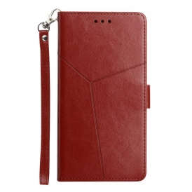 Custodia in pelle Oppo A54 5G / A74 5G Y Strappy Design