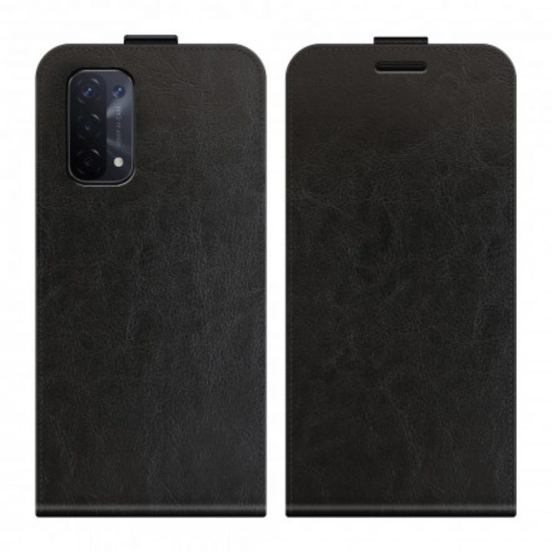 Folio Cover Oppo A54 5G / A74 5G Custodia in pelle Patta Verticale Effetto Pelle