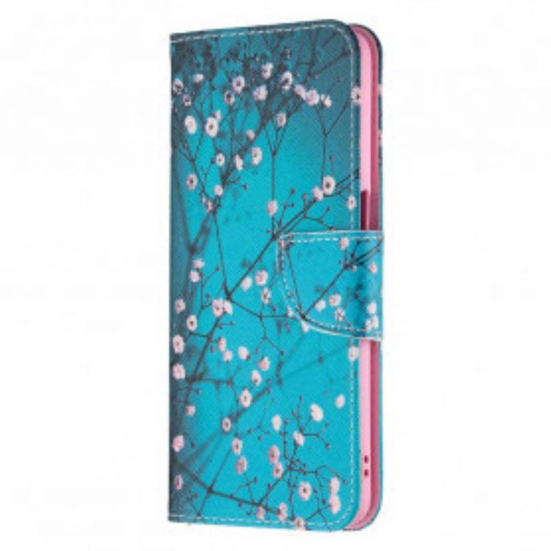 Folio Cover Oppo A54 5G / A74 5G Custodia in pelle Rami Fioriti