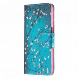 Folio Cover Oppo A54 5G / A74 5G Custodia in pelle Rami Fioriti